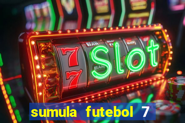 sumula futebol 7 society excel